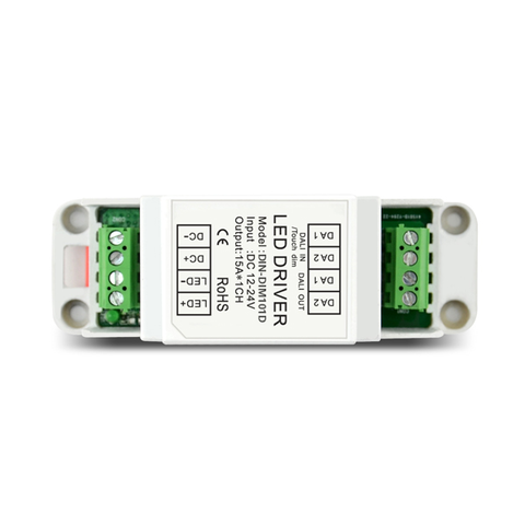product-IPON LED-12-24V 10A1ch TouchDIM CV DALI Decoder DIN-DIM101D-img