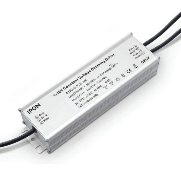 75W 24VDC 3.1A1ch Waterproof CV 1-10V Driver IP1H24V-75A-1WP