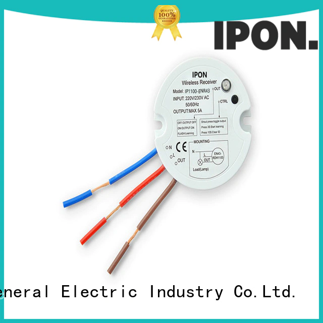 IPON LED quality wireless light switch and receiver factory for Lighting control system