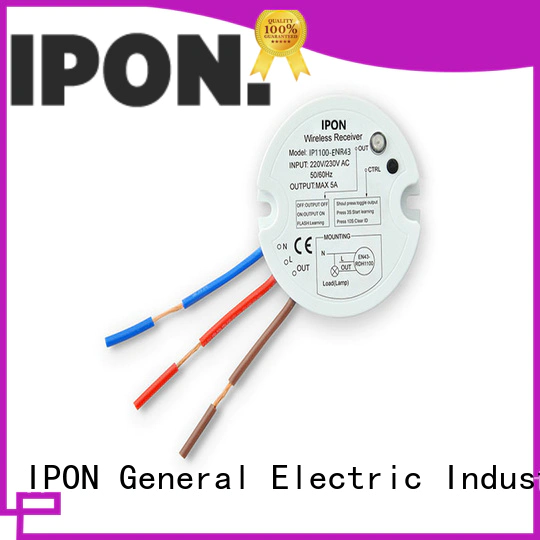 IPON wireless light switch and receiver IPON for Lighting control system